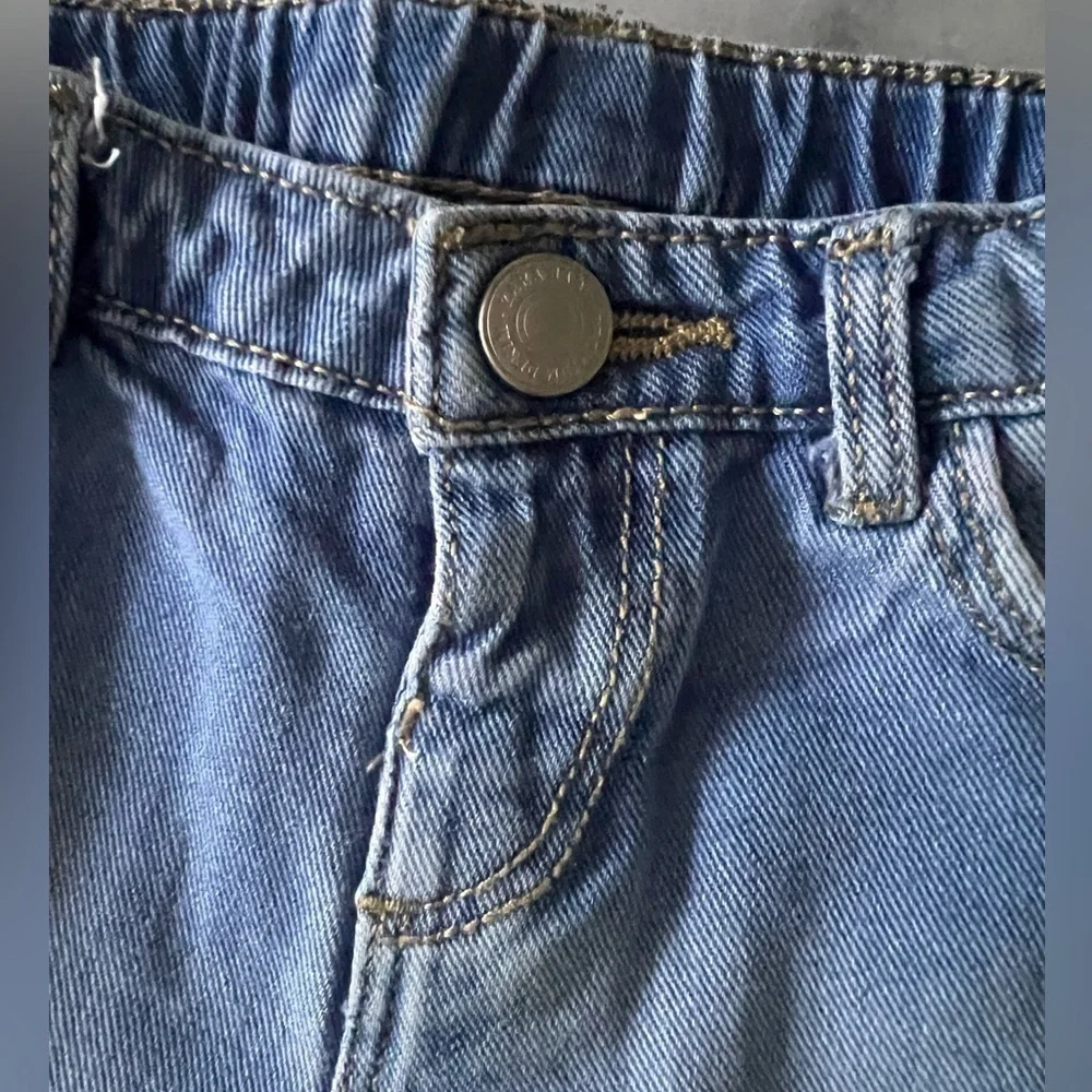 ZARA baby Denim Shorts with Frayed Edges and Lace Trim - Size 9-12 Months - Picture 10 of 10
